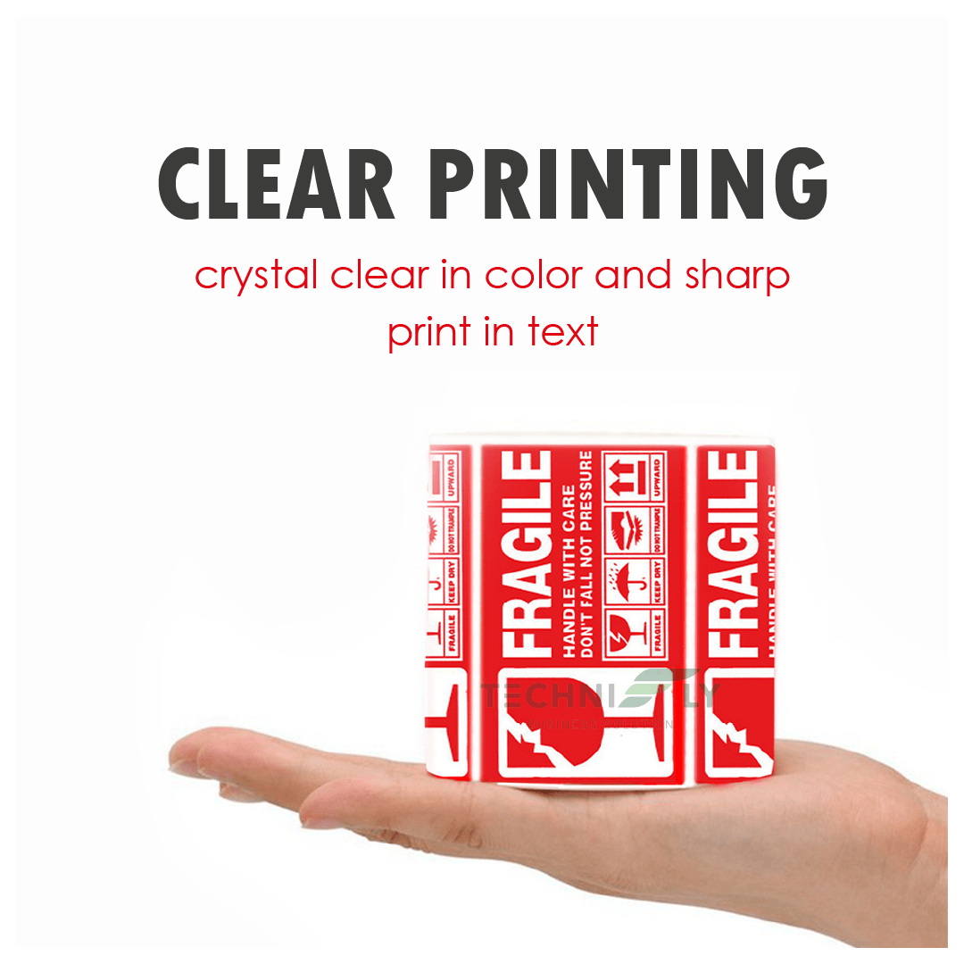 Fragile Sticker Roll 500pcs