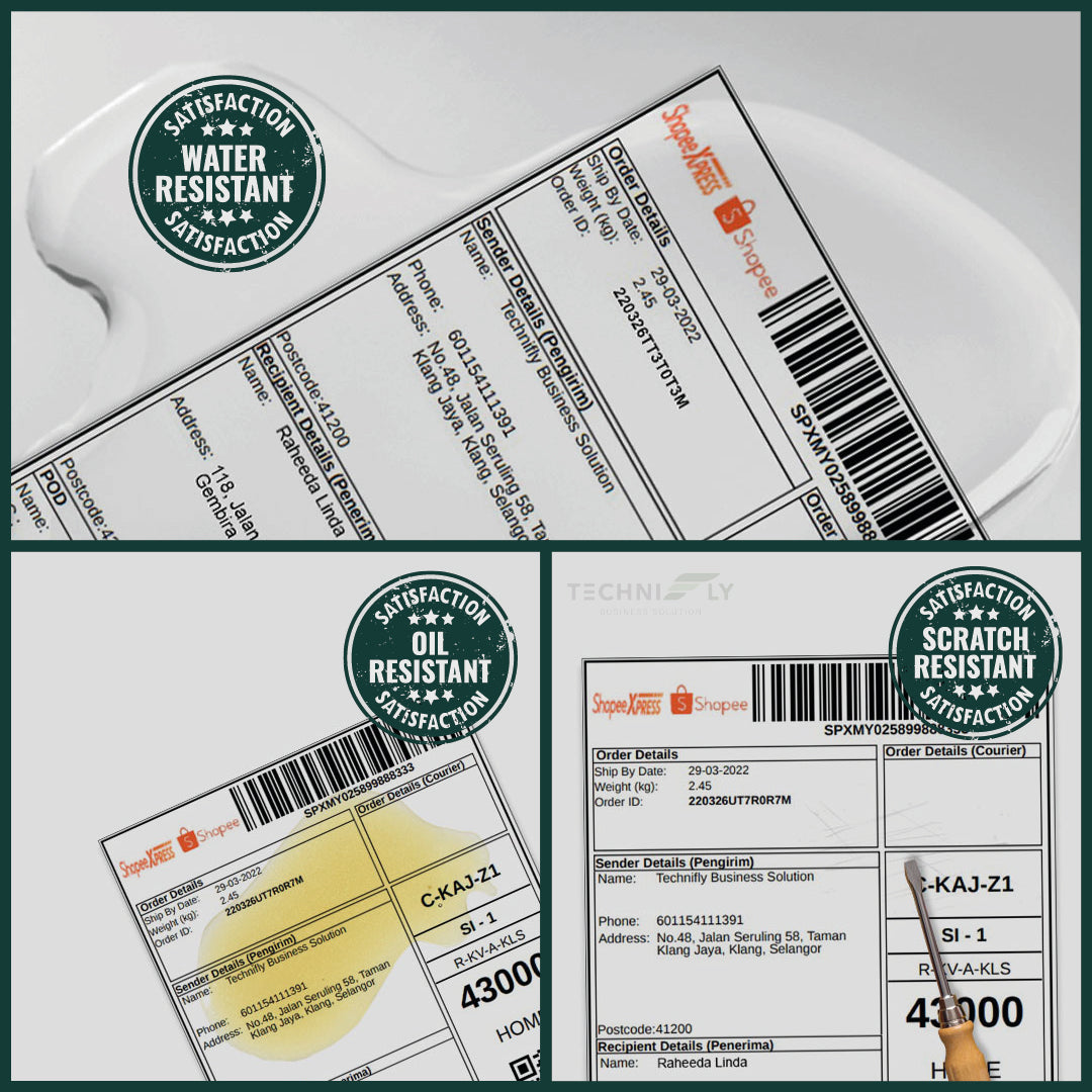 Thermal Sticker A6 2000PCS Stack 100*150mm