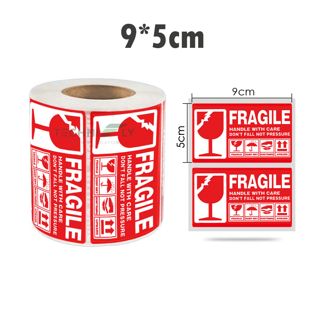 Fragile Sticker Roll 500pcs