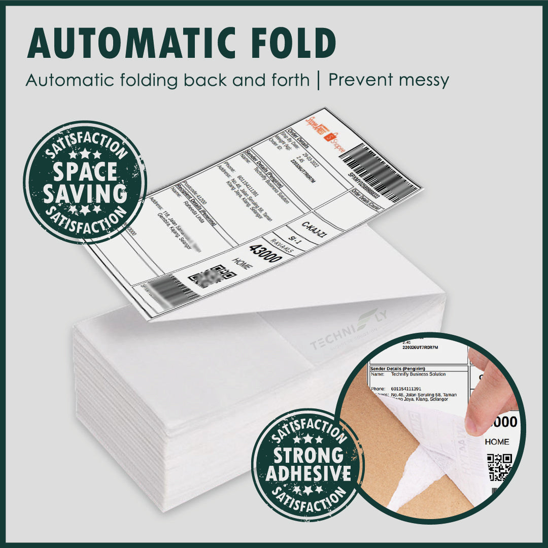 Thermal Sticker A6 2000PCS Stack 100*150mm