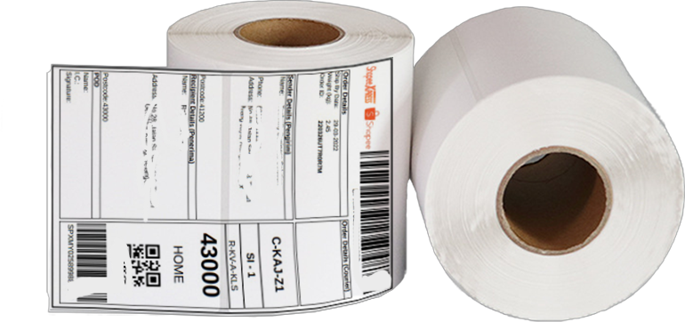 Thermal Sticker A6 350PSC ROLL/STACK 100*150mm