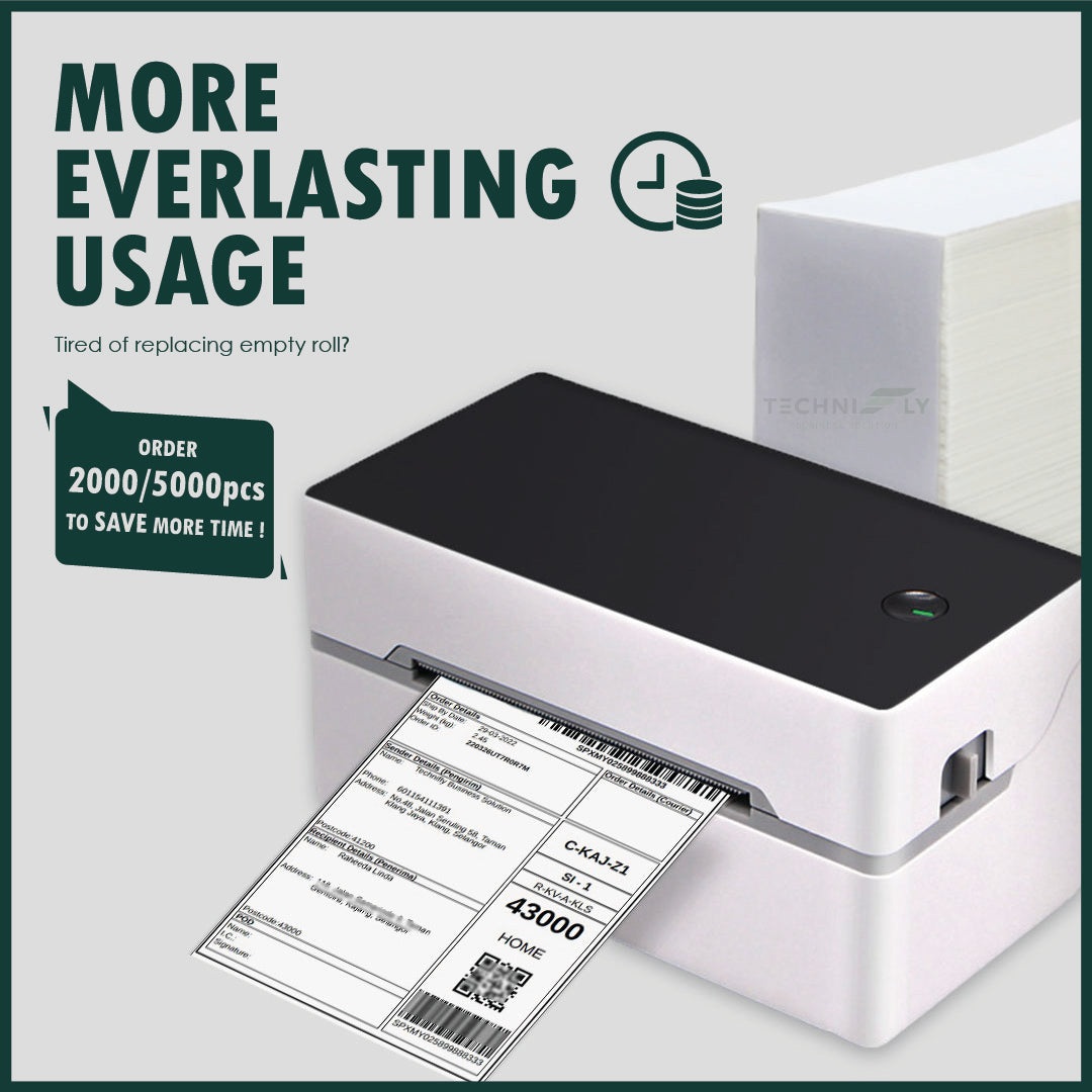 Thermal Sticker A6 2000PCS Stack 100*150mm