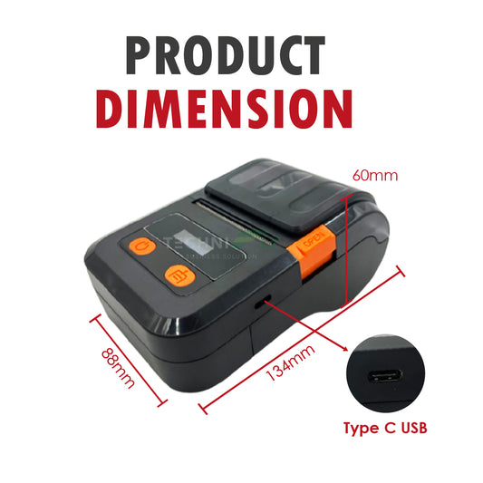 Bluetooth Portable Thermal Receipt Printer 58mm