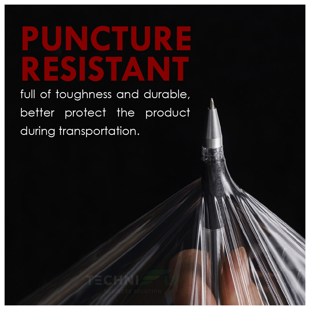 Clear/Black Stretch Film 2.2kg x 0.2kg Core x 500mm x 23 micron