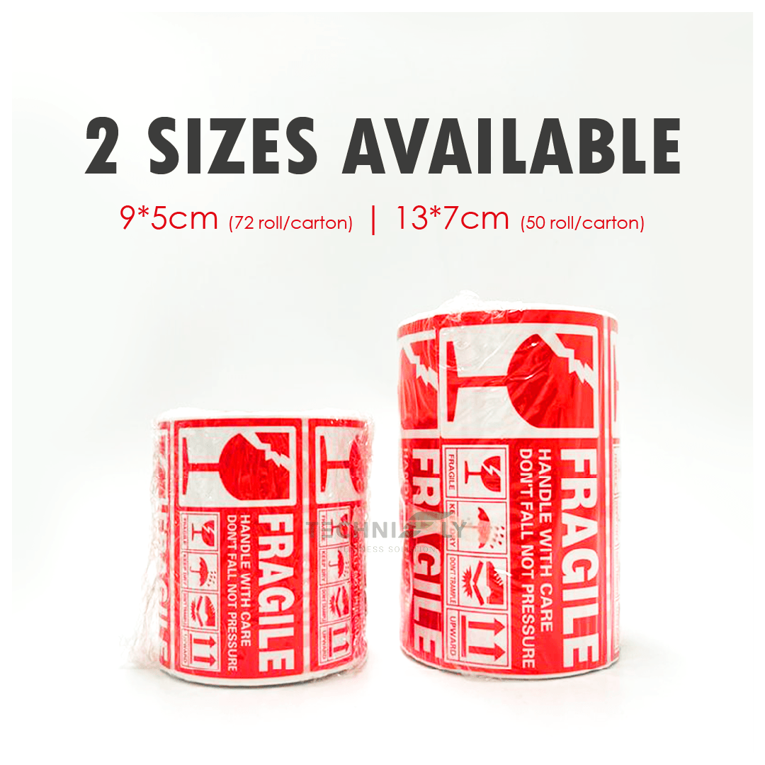 Fragile Sticker Roll 500pcs