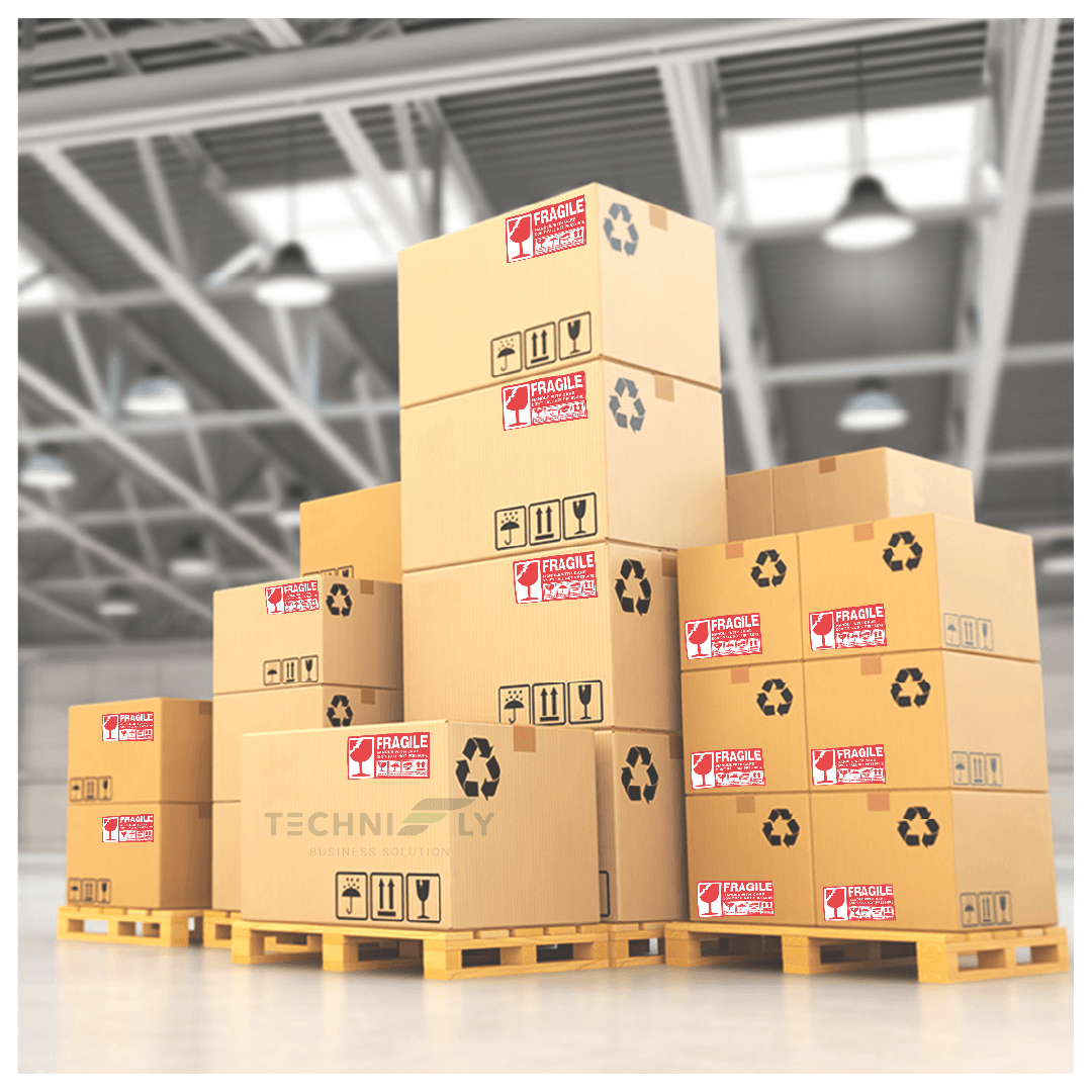 Fragile Sticker Roll 500pcs