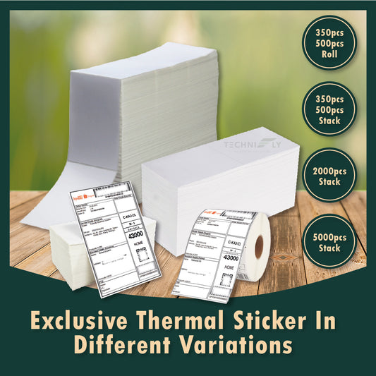 Thermal Sticker A6 2000PCS Stack 100*150mm