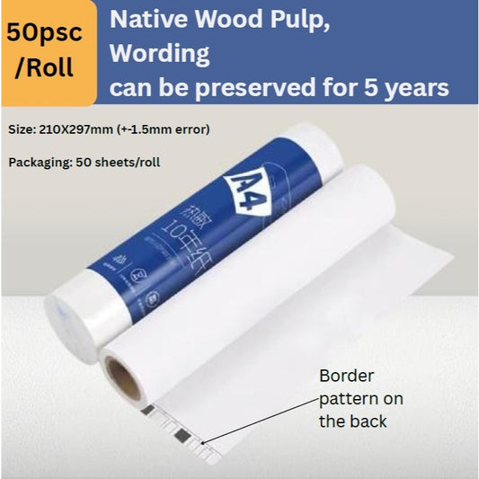 Original Refill Thermal Paper for Peripage A4 Mini Printer A4